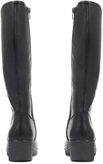 Leather Knee-High Boots