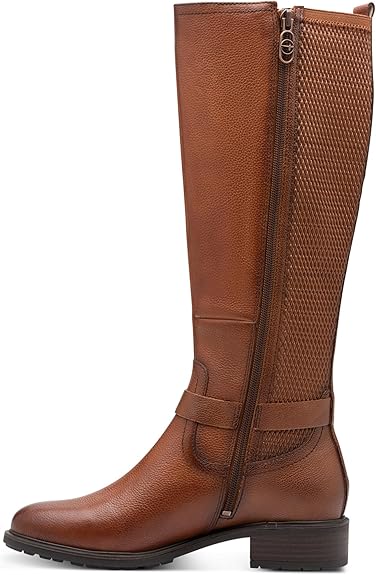 Womens Leather Knee High Platform Classic Riding Boots