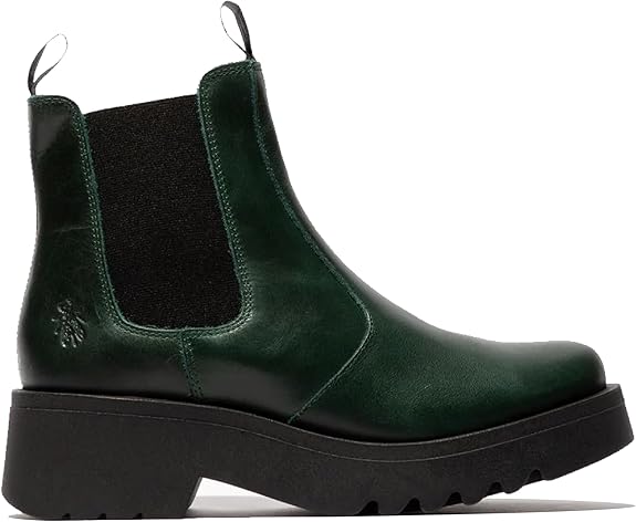 Fly Womens MEDI789 Wedged Chelsea Ankle Leather Platform Boots