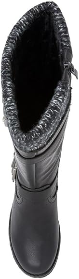 Knitted Cuff Long Boots