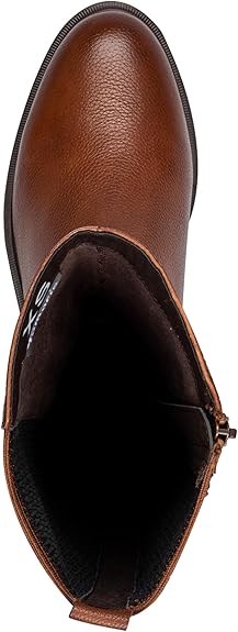 Womens Leather Knee High Platform Classic Riding Boots